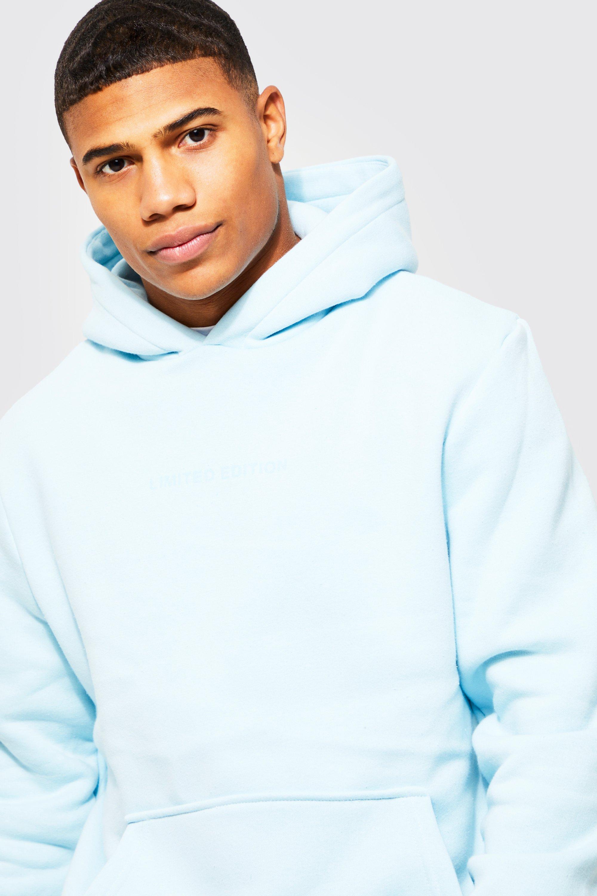 Light blue hoodie boohoo new arrivals